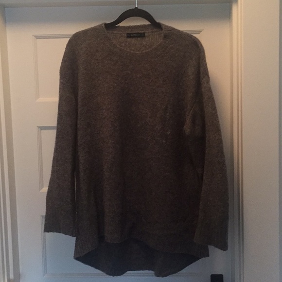 Zara oversized grey knit sweater - Picture 1 of 3